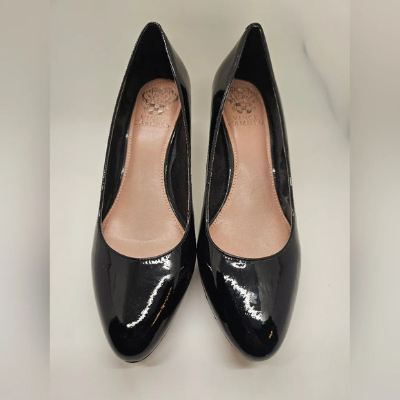 Vince Camuto Black Patent Platform Heels Women's Size 7.5M - Picture 2 of 8